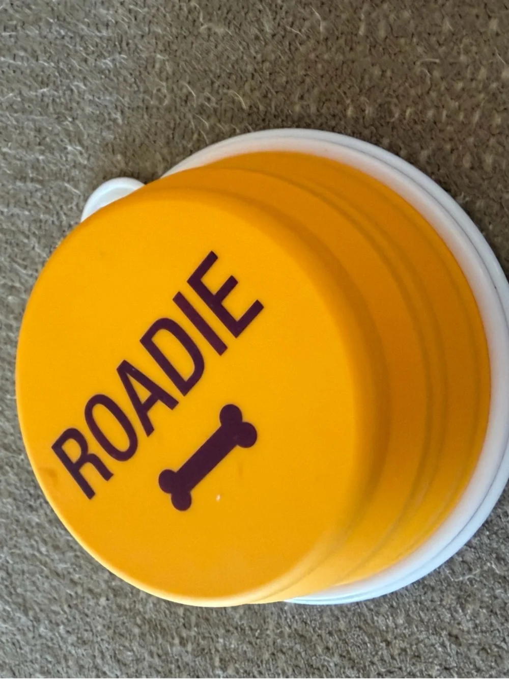 ROADIE Collapsible Pet Travel Bowl - Yellow